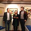 Sie blicken auf eine sehr erfolgreiche Ausstellung im Stadtmuseum zurück: (von links) Hauptamtsleiter Hubert Walk, Kulturamtsleiterin ...