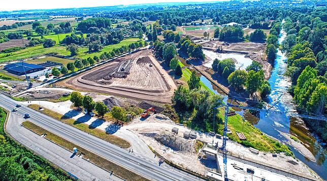 Eines der Großprojekte in Donaueschingen. Der Donauzusammenfluss wird umgestaltet und rückt von der Bundesstraße weg näher an die Stadt hin.