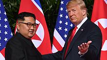 Nordkoreas Diktator Kim Jong-un (links) und US-Präsident Donald Trump sind sich in manchen Dingen ähnlich &ndash; zum Beispiel, was die ...