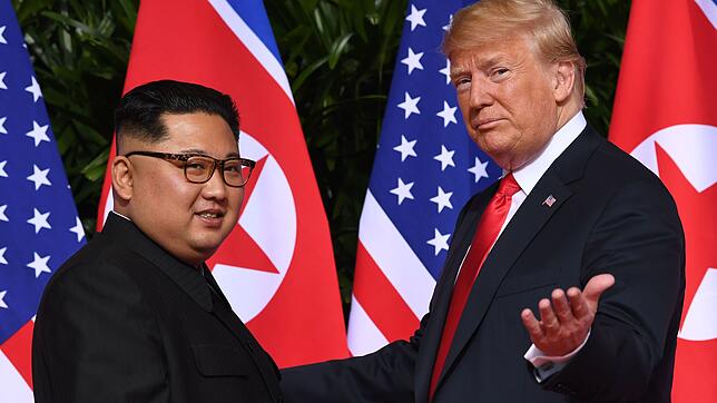 Nordkoreas Diktator Kim Jong-un (links) und US-Präsident Donald Trump sind sich in manchen Dingen ähnlich &ndash; zum Beispiel, was die ...