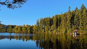 Ein beliebtes Ausflugsziel: Der Schlüchtsee bei Grafenhausen. Laut Gutachten kann derzeit das Risiko eines Dammbruchs nicht ...