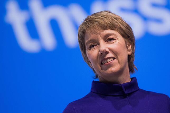 Martina Merz wird CEO von Thyssen-Krupp. Ihr Abi machte sie in Villingen-Schwenningen als Klassensprecherin bei Thomas Ettwein. Bild: dpa
