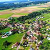 Blick auf Münchingen aus der Luft Richtung Bonndorf.