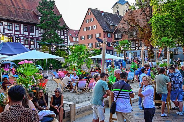 Bild 26: Urlaubsstimmung auf dem Schwenninger Muslenplatz