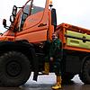 Wolfgang Martin gehört zum Hüfinger Bauhof-Team. Er steigt in den Unimog, der zu vielfältigen Zwecken eingesetzt wird, demnächst auch im ...