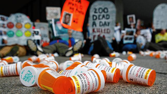 Ein leichtfertiger Umgang mit dem verschreibungspflichtigen Präparat Oxycontin hat in den USA zu zahlreichen Klagen geführt. Das Bild ...