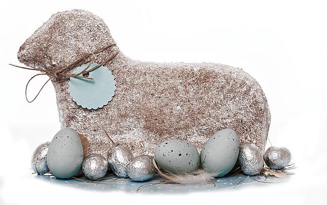 Hübsch anzuschauen und Pflicht fürs Osterwochenende: ein Osterlamm.