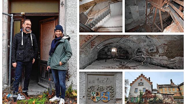 Andreas Schmid und Anita Steinbrück von der Gnädinger und Mayer GmbH erzählen bei einem Rundgang, wie die Pläne für den Umbau in ...