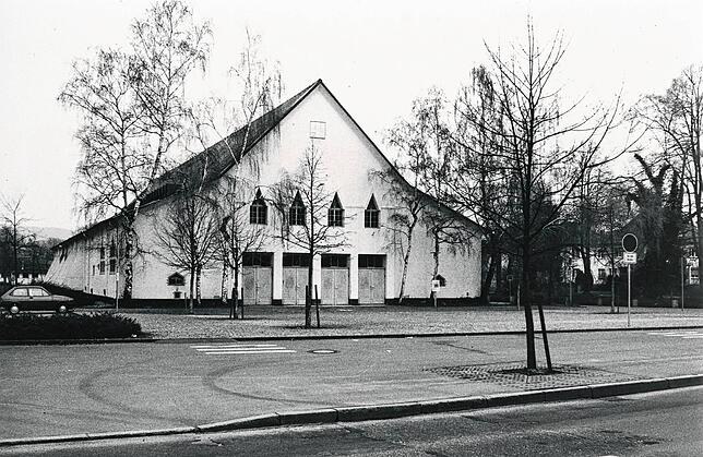 Die Scheffelhalle, aufgenommen 1991.