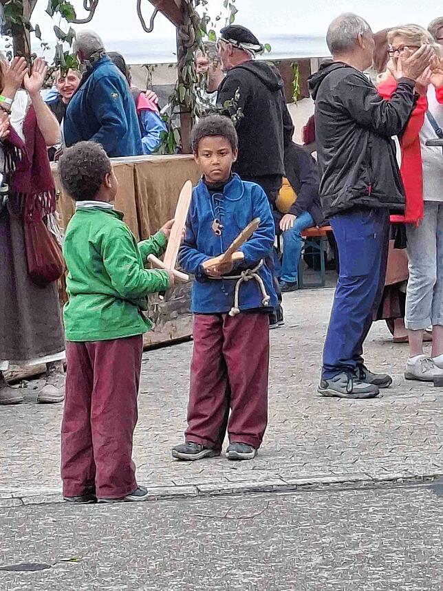 Bild 20: Tausende Besucher tauchten beim siebten "Stettener Spectaculum", 25.-27. Juli, ins Mittelalter ein