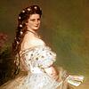 Elisabeth, Kaiserin von Österreich und Königin von Ungarn (1837-1898), auf einem zeitgenössischen Ölgemälde von Franz Xaver Winterhalter.
