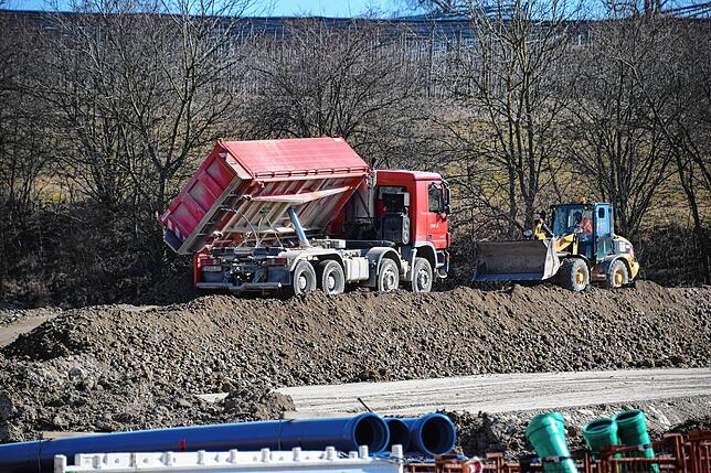 Bild 9: Bilder von der Erschließung des Neubaugebiets Kapellenäcker