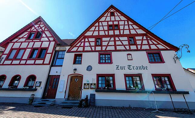 Die Kreenheinstetter Gaststätte &sbquo;Zur Traube&lsquo; ist das Geburtshaus des Johann Ulrich Megerle, der als Abraham a Sancta Clara ...