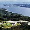 Blick auf das Gelände der Bodensee-Wasserversorgung (BWV) auf dem Sipplinger Berg am Bodensee, wo das Bodenseewasser an die Oberfläche ...