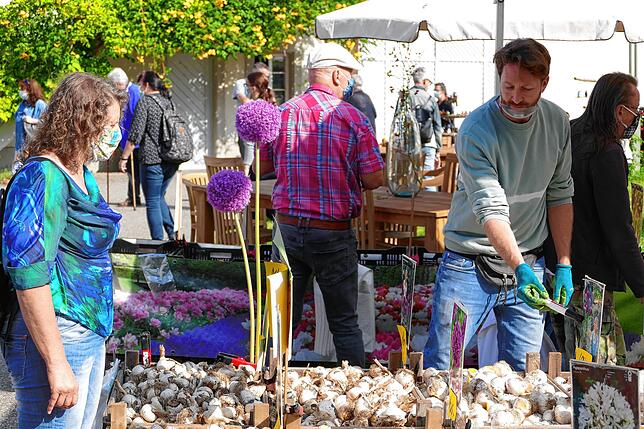 Schon bei der Eröffnung der Gartenmesse Diga auf Schloss Beuggen herrschte großer Besucherandrang – trotz der Corona-Bedingungen ...