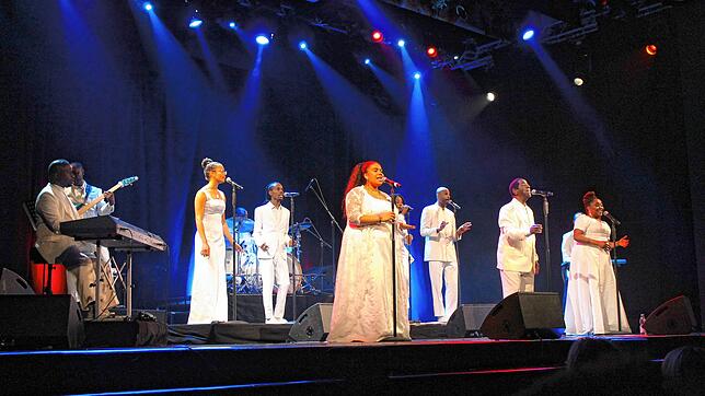 The Golden Voices of Gospel sorgten bei ihrem Auftritt im Gloria Theater für den ein oder anderen Gänsehautmoment.