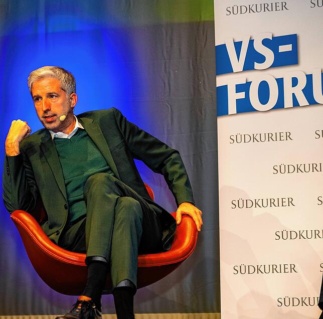 Boris Palmer, hier beim VS-Forum im vergangenen Jahr, hat als Oberbürgermeister der Stadt Tübingen dort eine Verpackungssteuer ...