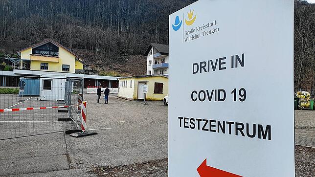 Ab Montag wird hier getestet: Das Drive-In-Testzentrum auf dem Waldshuter Chilbiplatz.