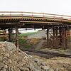Das einzige neue Brückenbauwerk, welches auf der Strecke Höllentalbahn Ost neu gebaut wurde, ist die Brücke in Bachheim.