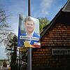 Die CDU plakatiert ihren Spitzenkandidaten Andreas Schwab, der seit 2004 im Europaparlament sitzt.
