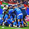 Die italienische Nationalmannschaft bejubelte den späten Ausgleichstreffer von Mattia Zaccagni gegen Kroatien.
