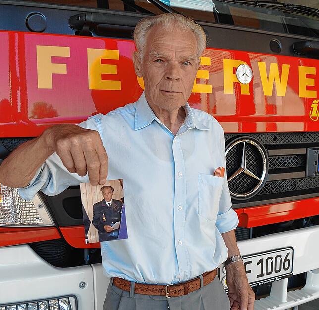 2020: Der 78-jährige Herbert Kreichauf war der erste Jugendwart, leitete die Jugendwehr 18 Jahre lang und wurde von seiner Tochter abgelöst.