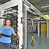 Gaetano Cristilli steht an der funktionellen Trainingsstation. Der Andrang hier ist jeden Abend groß, weshalb dieser Bereich im neuen ...