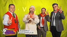 Auf der Suche nach dem zweiten V in Waldshut (von links): der Tiengener Zunftmeister Tobias Fritz, der Waldshuter Zunftmeister Stephan ...