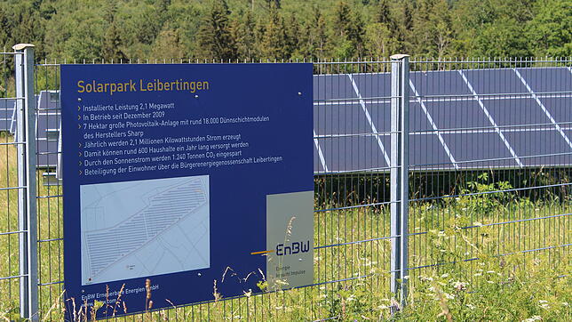 Der Energiepark Leibertingen steht auf der Gemarkung von Kreenheinstetten.