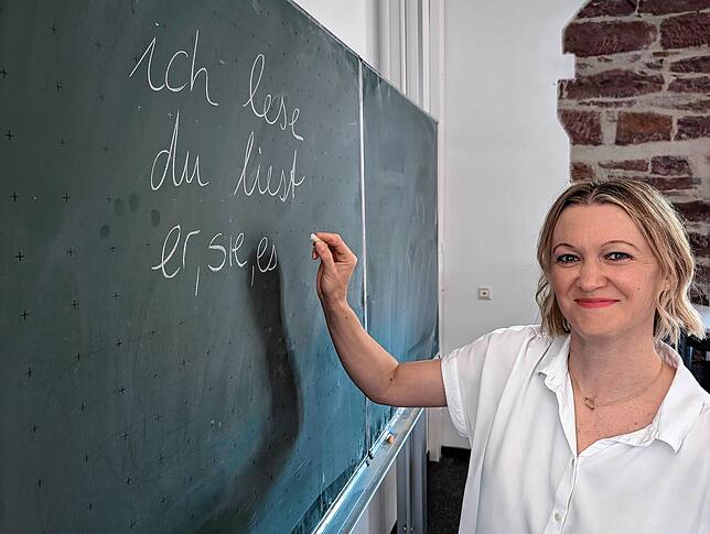 Nicole Schwenk engagiert sich in Königsfeld für Menschen in Not. Deutschkurse für Geflüchtete in den Sommerferien, so lautet eines ihrer ...