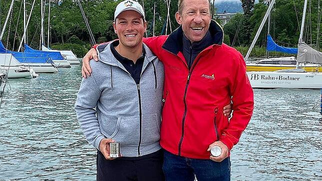 Der Überlinger Starboot-Segler Hubert Merkelbach (rechts) hat mit seinem Vorschoter Kilian Weise Chancen auf eine Platzierung bei der ...