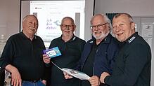 Die PC-Senioren bieten auch Video-Clips mit Nützlichem (von links): Ekkehard Stihl, Horst-Günter Minge, Ralph Bürk und Peter Czehowsky. ...