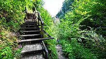 Dieses Foto in der Marienschlucht entstand im August 2014, also knapp ein Jahr vor dem tödlichen Erdrutsch im Mai 2015. Archivbild: ...
