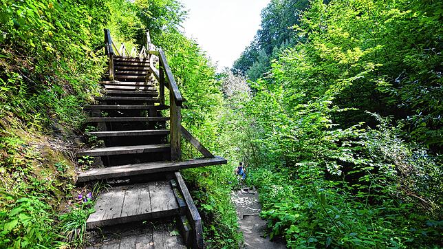 Dieses Foto in der Marienschlucht entstand im August 2014, also knapp ein Jahr vor dem tödlichen Erdrutsch im Mai 2015. Archivbild: ...