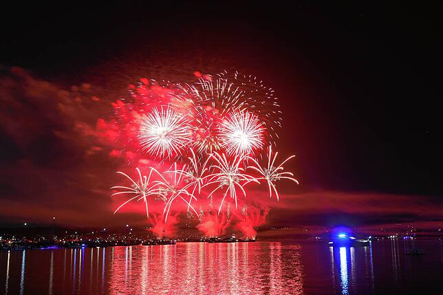 Bild 25: Es knallt beim Seenachtfest 2025! Das Feuerwerk über dem Bodensee lädt zum Staunen ein