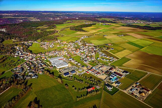 Die Gemeinde Leibertingen im Kreis Sigmaringen – hier der Ortsteil Leibertingen, der bereits Bioenergiedorf ist.