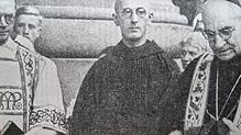 Für andere Werteordnung: Prior Matthäus Mutter und Erzabt Benedikt Baur (rechts) im Jahr 1946. Bild: Archiv Thomas Mutter