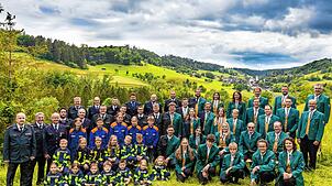 Hand in Hand: Die Feuerwehr-Abteilung Lausheim und Musikverein Lausheim feiern vom 28.¦Mai bis 1.¦Juni fünf Tage lang gemeinsam ihre ...