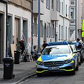 Die Markgrafenstraße diesen Sommer: Politische Aktivisten hatten ein seit Jahren leerstehends Haus besetzt, wenig später rückte die ...