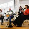 Bei der Diskussionsrunde (von links): Moderator Patrick Eich, Krezlingens Altbürgermeister Josef Bieri, Herbert Weber, SPD-Altstadtrat ...