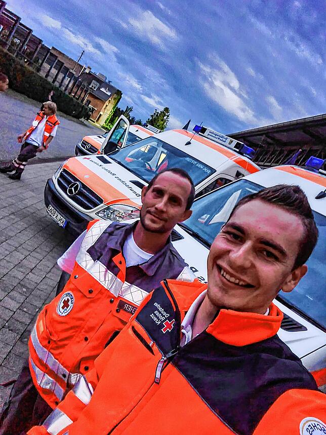 Luca Kramer und Andreas Dreher waren im Katastrophen-Landkreis Ahrweiler zum Helfen.