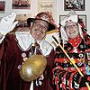 Trotz Ausfall &ndash; die Fasnacht lebt: Sigmar Hägele, Präsident der Narrenzunft Engen und seine Tochter Melanie, die als Engener ...