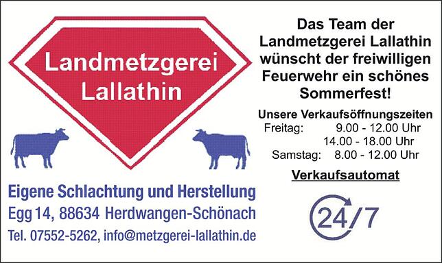 Bild 2: Sommerfest FFW Herdwangen-Schönach: Feuerwehr freut sich auf viele Gäste