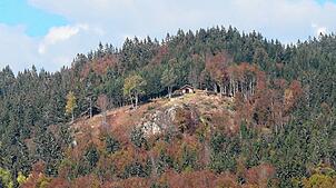 Am Kreuzfelsen (Bild) dürfen künftig Trauungen stattfinden. Ein zweiter Trauort unter freiem Himmel wird der Bildsteinfelsen sein. Bild: ...