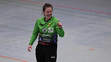 Dajana Petrovic, Torhüterin des SV Allensbach, hier beim Spiel gegen die SG Schozach-Bottwartal.
