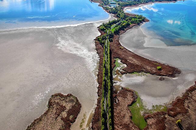 Bild 20: Bodensee oder Kroatien? Wenn Niedrigwasser atemberaubende Farben offenbart