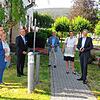 Landesminister Manne Lucha (rechts im Bild) war zu Besuch im Pflegeheim. Bürgermeister Martin Numberger, die Landtagsabgeordnete Martina ...