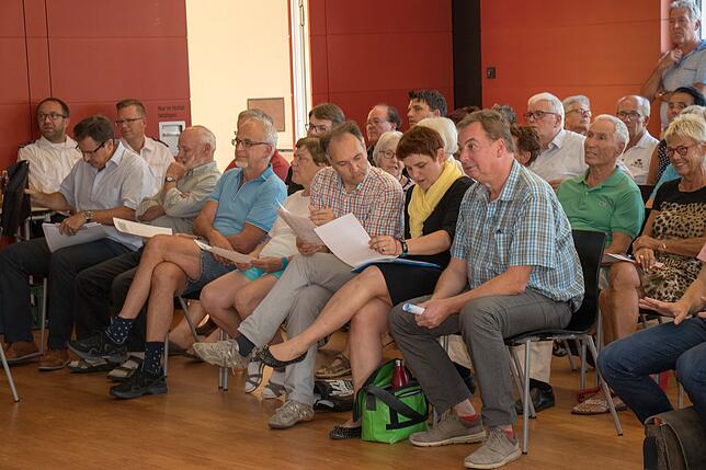 Eine große Abordnung des Vereins Pro Freibad Waldshut verfolgte die Entscheidung des Gemeinderates Waldshut-Tiengen zum Bürgerentscheid ...