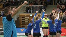 Auf solche Jubelszenen mussten Mannschaft und Anhänger des TV Villingen lange warten. Am Samstag beginnt für die Volleyballerinnen um ...