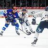 Alexander Karachun (links) und die Schwenninger Wild Wings verlieren in der Deutschen Eishockey-Liga gegen die Straubing Tigers.